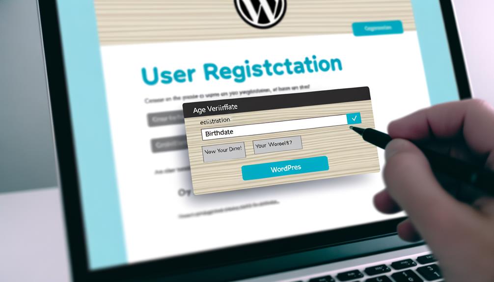 age verification for user registration